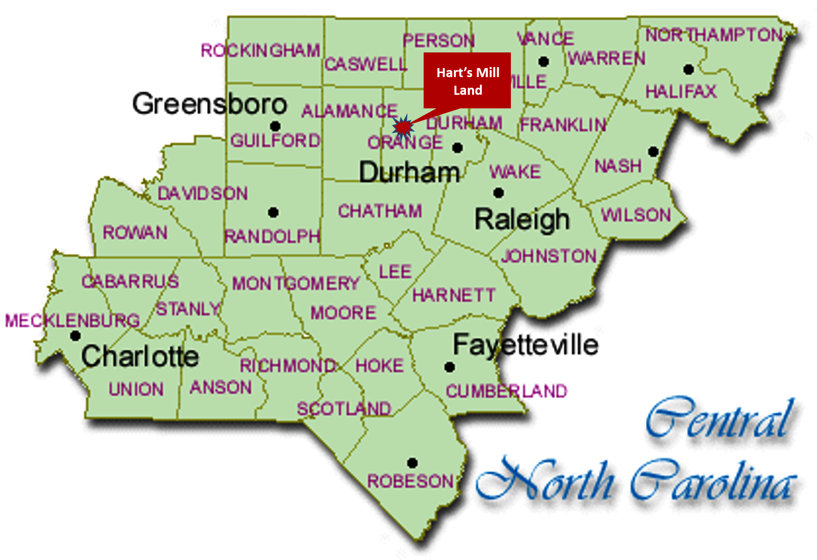 North Carolina map outline