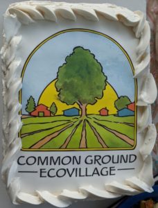 Cake with CGEV logo